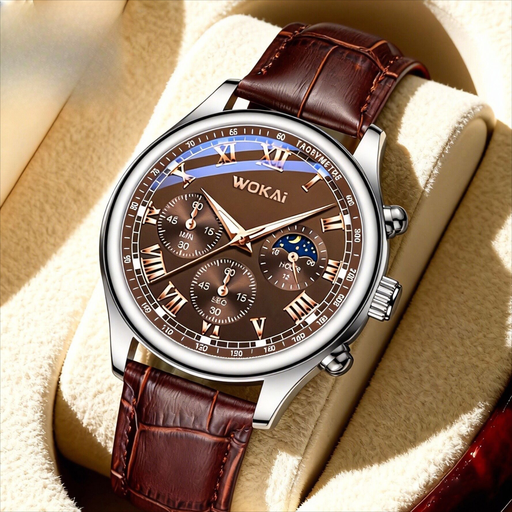 Leather Watch Band Men - Luxury Men Business Watches Fashion Leather