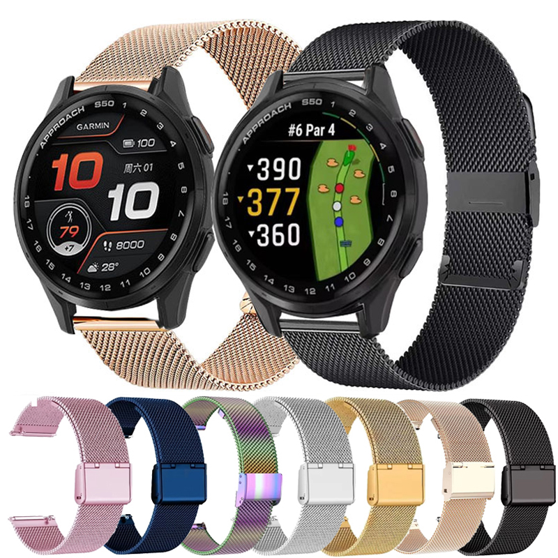22mm 20mm Mesh Loop For Garmin - Milanese Loop Magnetic recension och pris