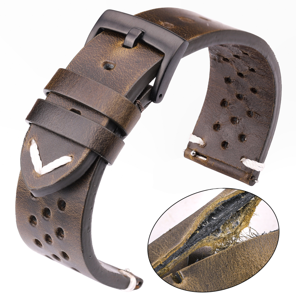 Breathable Genuine Leather Qui - Nato Strap Nylon recension och pris
