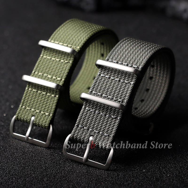 18mm 19mm 20mm 22mm New Ribbed - Canvas Strap Watch recension och pris