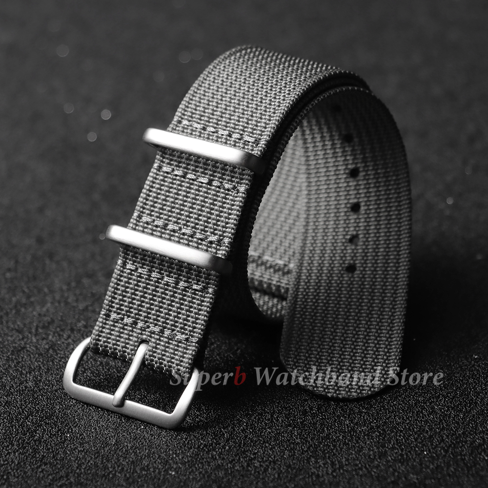 18mm 19mm 20mm 22mm New Ribbed - Canvas Strap Watch recension och pris