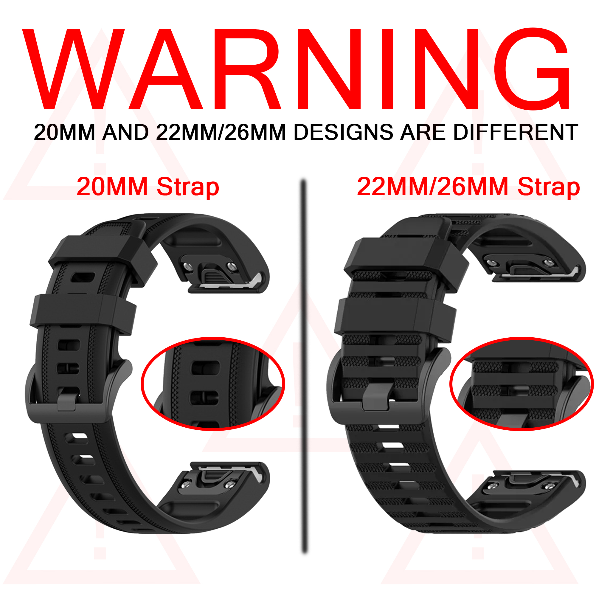 Watch Bands For Garmin Fenix 8 - Silicone Watch Band 22Mm recension och pris