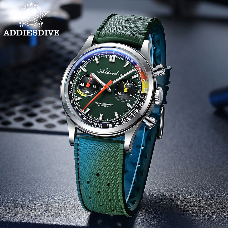 ADDIESDIVE 2025 NEW TOP 38mm M - Rubber Strap Diver recension och pris