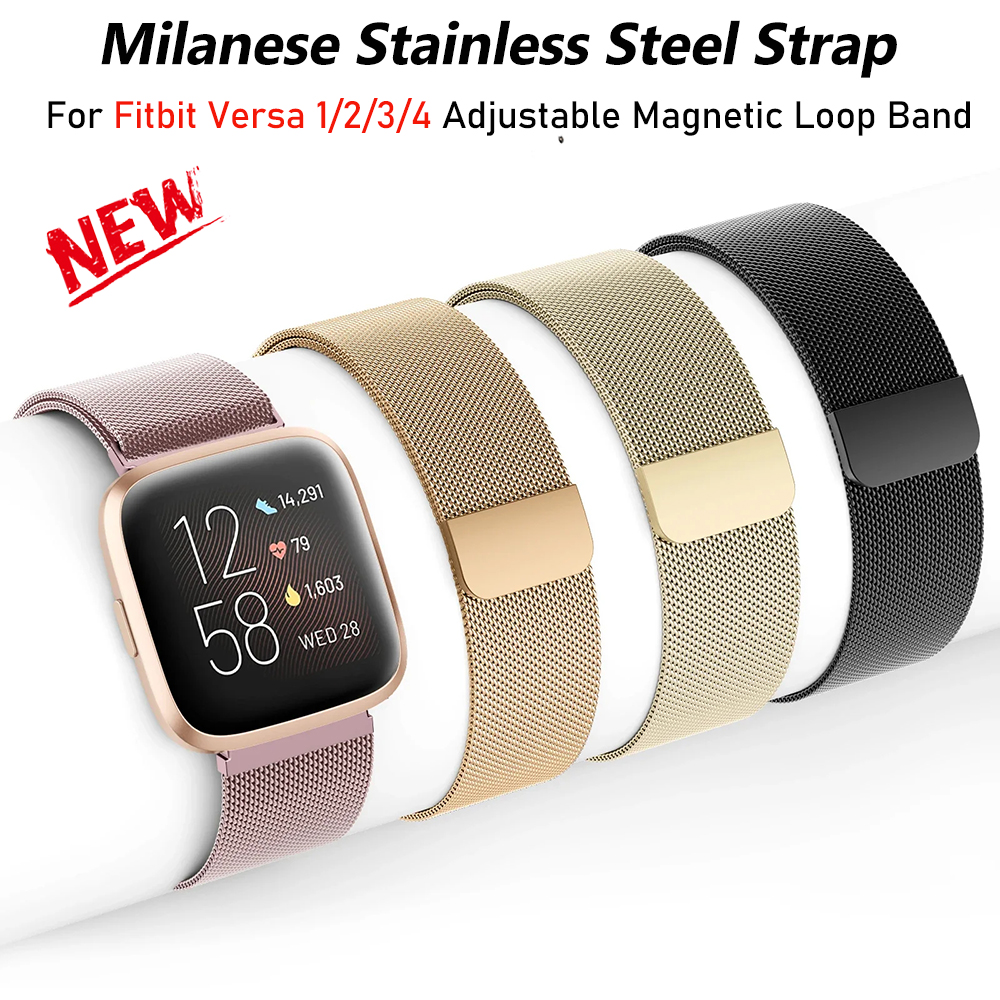 Milanese Strap for Fitbit Vers - Milanese Loop Magnetic recension och pris