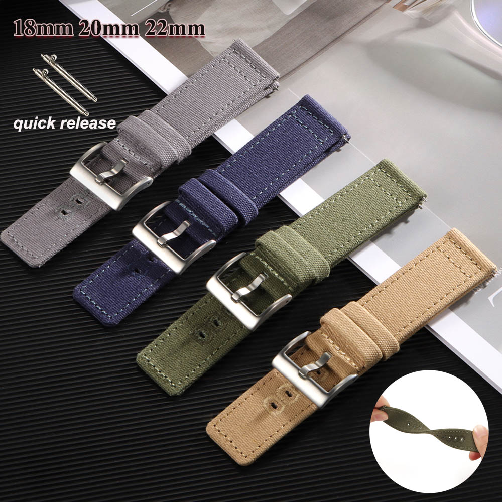 Nylon Woven Canvas Watch Band  - Perlon Strap Woven recension och pris