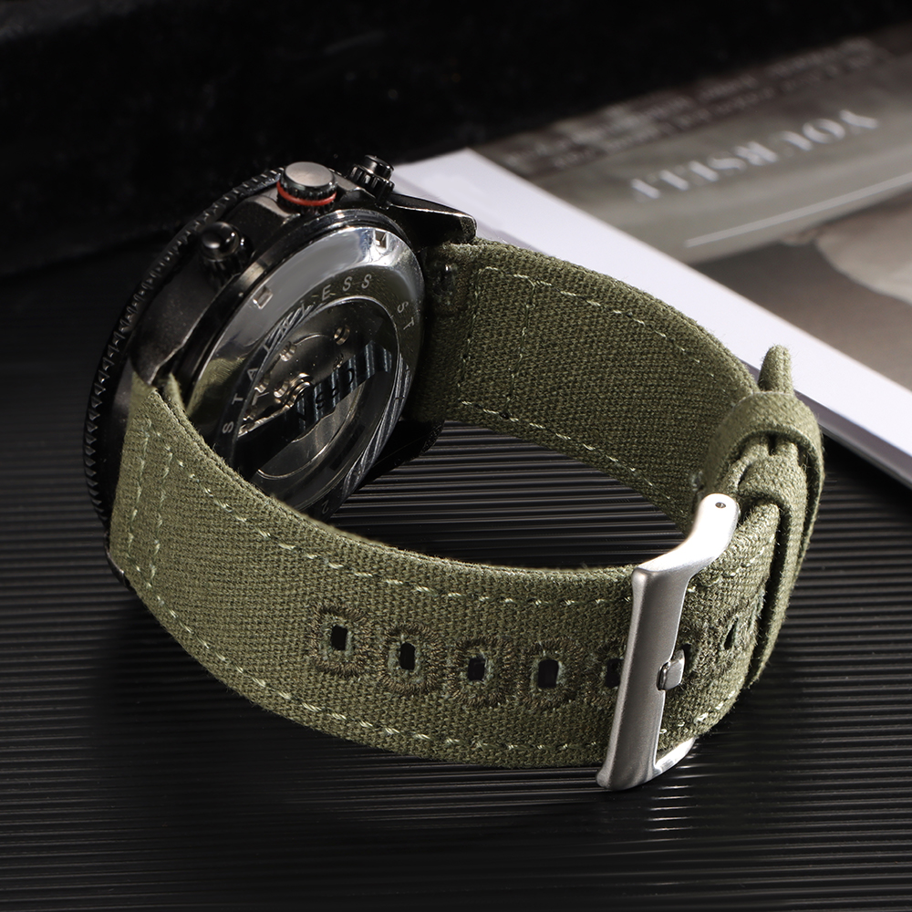 Nylon Woven Canvas Watch Band  - Perlon Strap Woven recension och pris