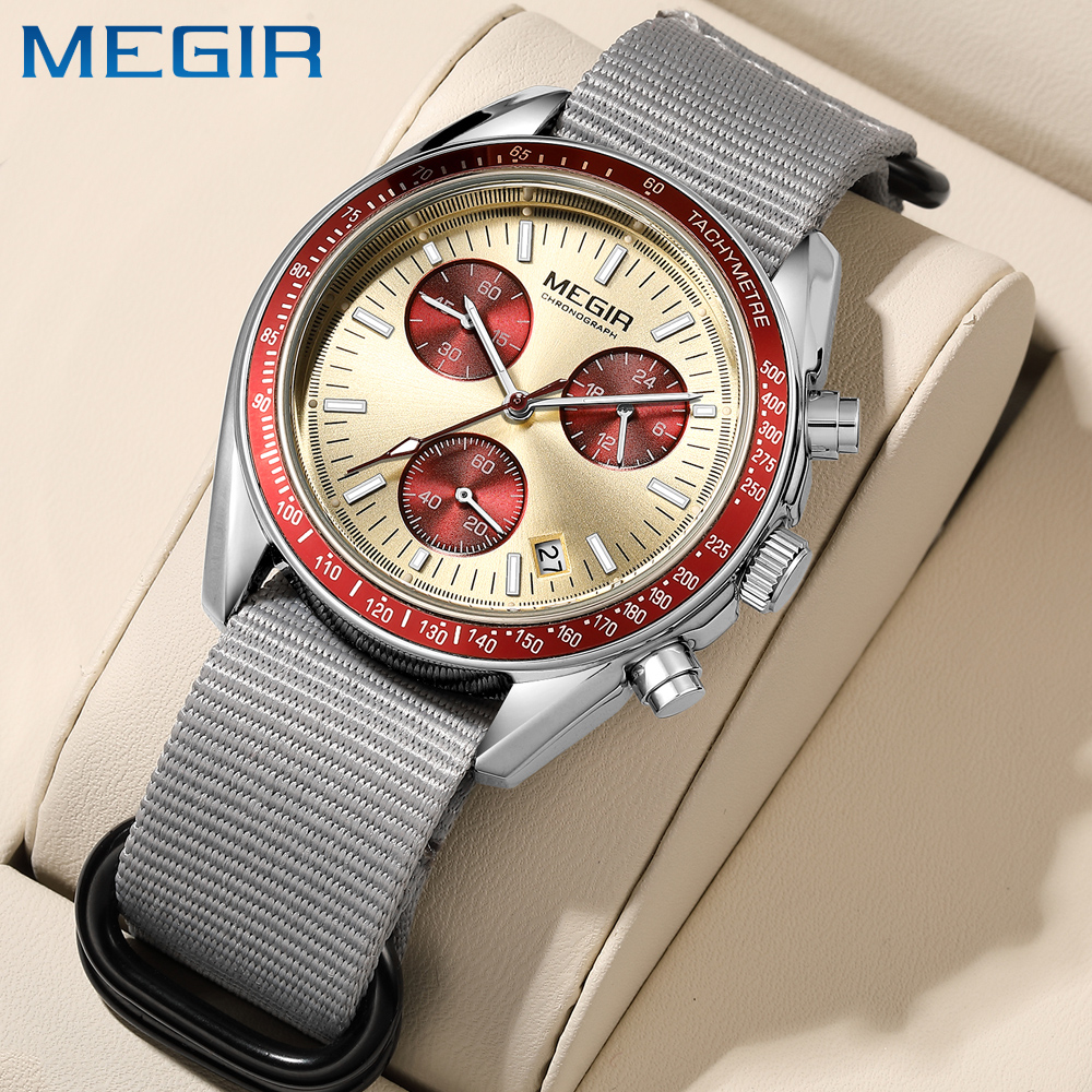MEGIR New Luxury Men's Watches - Canvas Strap Watch recension och pris