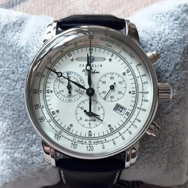 Zeppelin Airship Automatic Dat - Leather Watch Band Men recension och pris