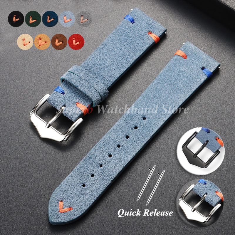 Suede Leather Watch Strap 18mm - Suede Strap Watch recension och pris