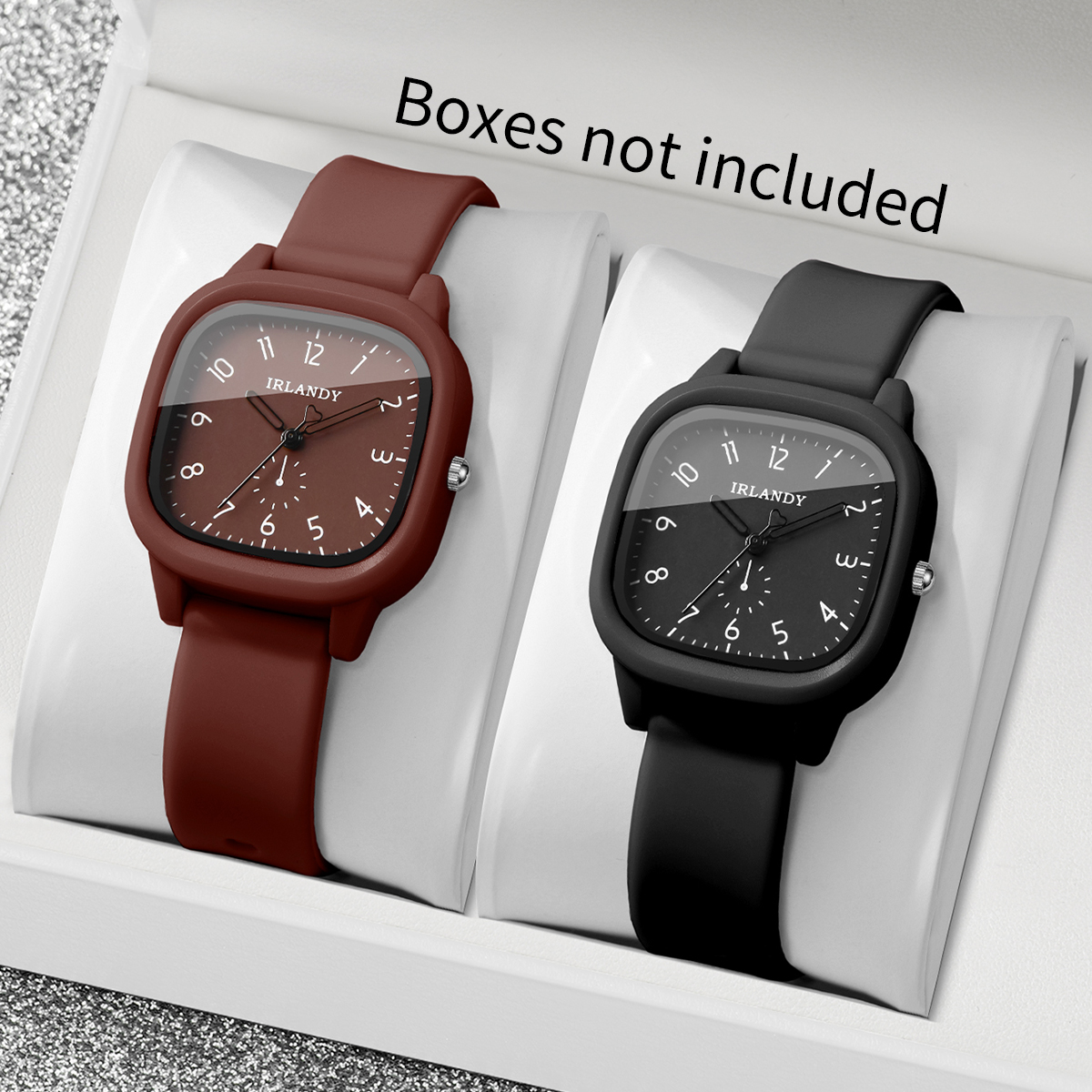 2PCS/Set Fashion Square Arabic - Silicone Band Women recension och pris