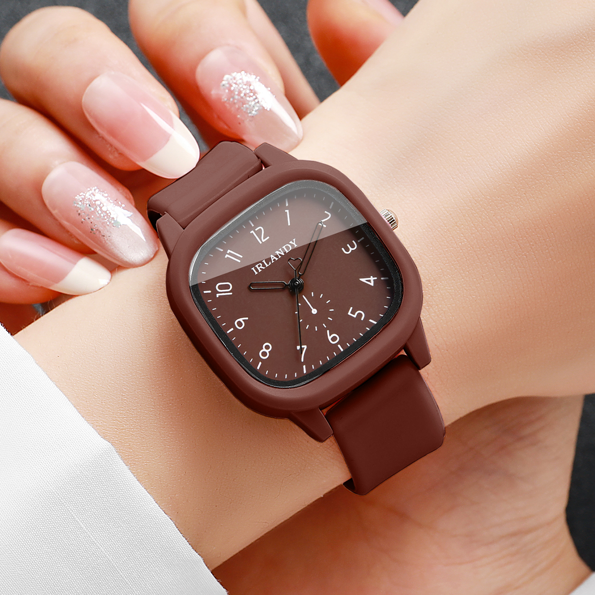 2PCS/Set Fashion Square Arabic - Silicone Band Women recension och pris