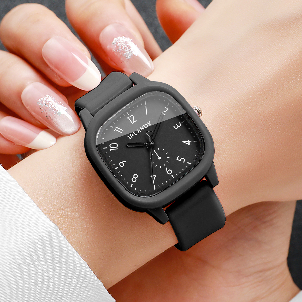 2PCS/Set Fashion Square Arabic - Silicone Band Women recension och pris