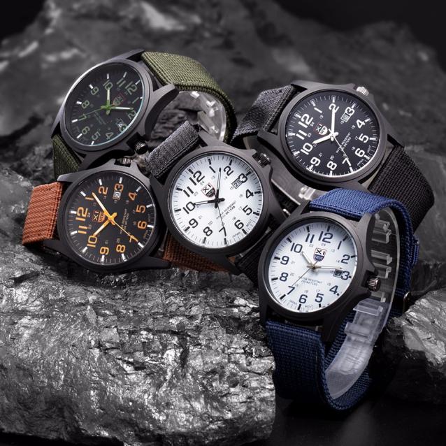 Men'S Quartz Watch Student Sim - Tropic Strap Vintage recension och pris