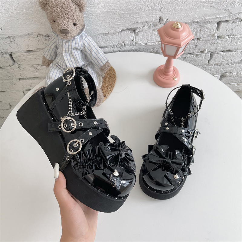 2026 Platform Lolita Shoes Wom - Mesh Strap Metal recension och pris