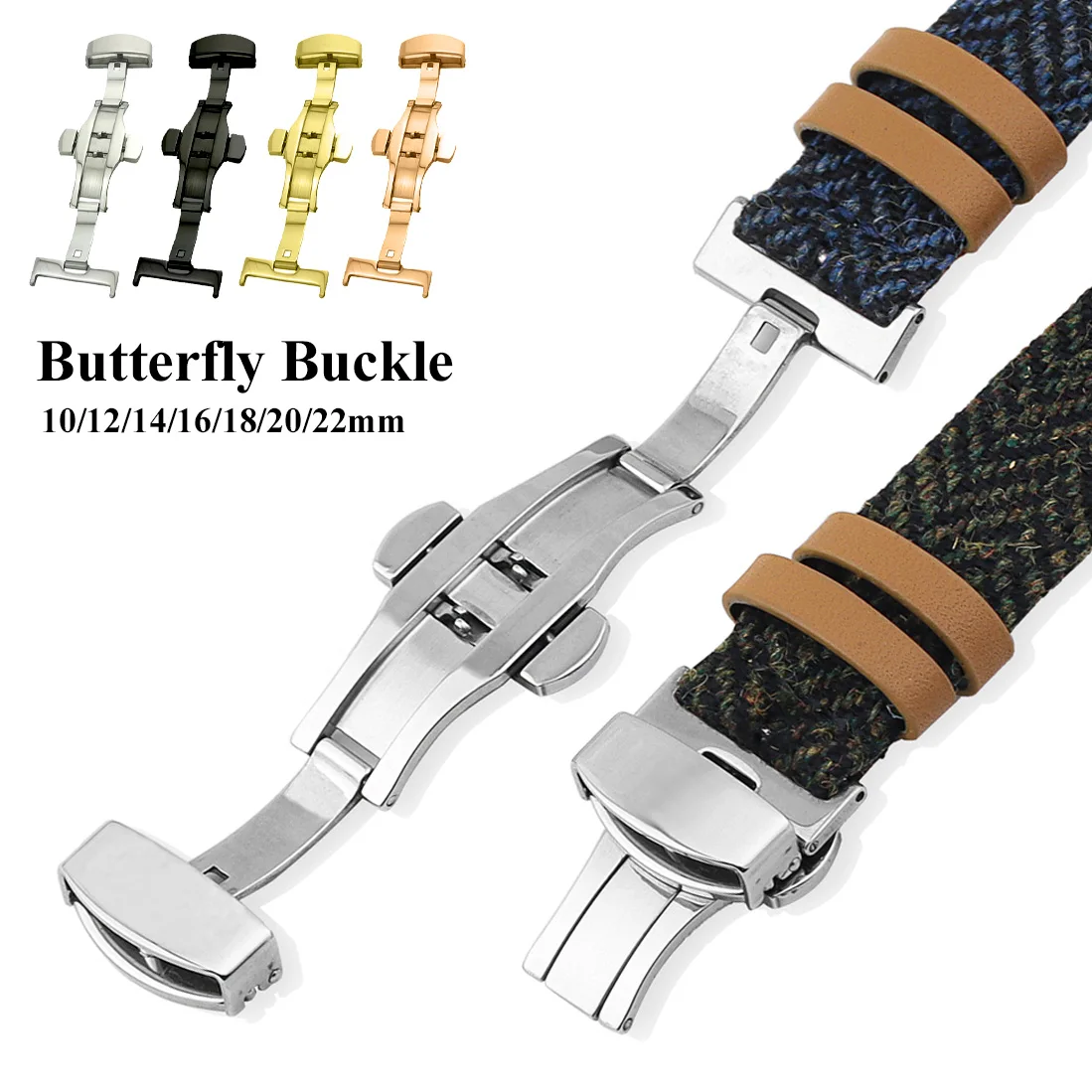 Stainless Steel Butterfly Fold - Butterfly Clasp Deployant recension och pris