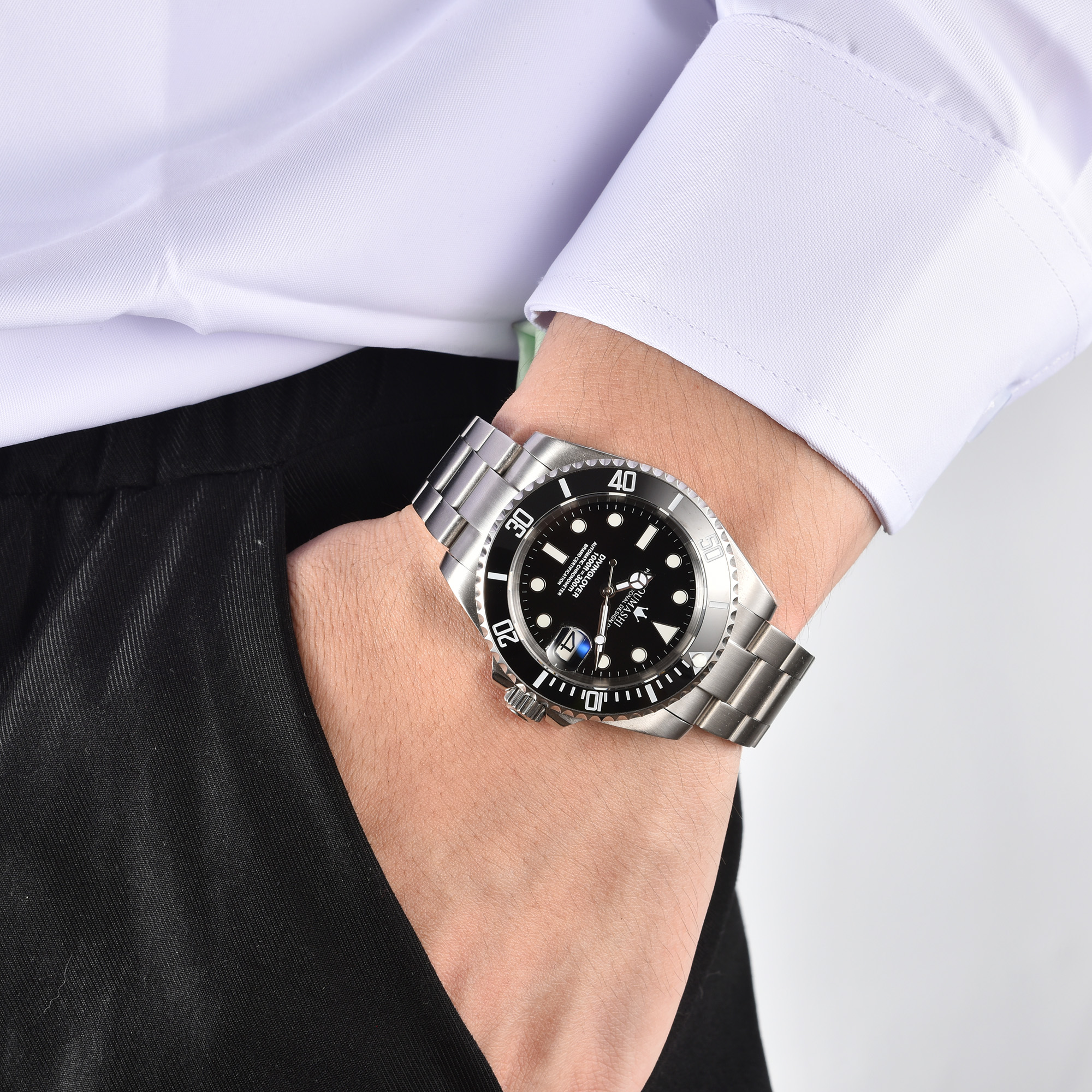 40mm watch Automatic mechanica - Stainless Bracelet Diver recension och pris