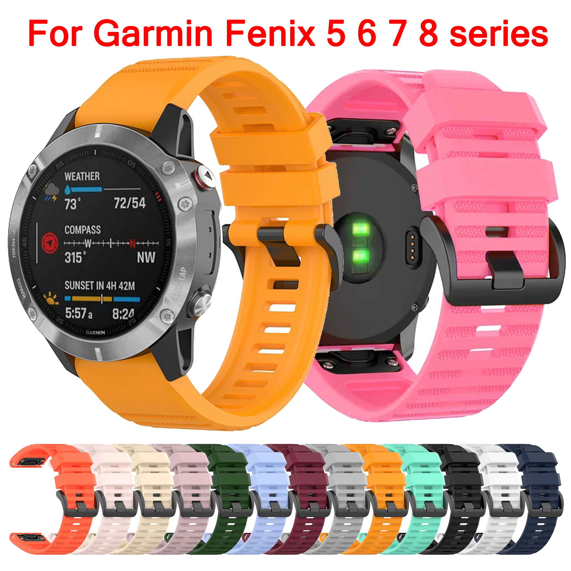 QuickFit 26mm 20mm 22mm Watchb - Silicone Watch Band 22Mm recension och pris