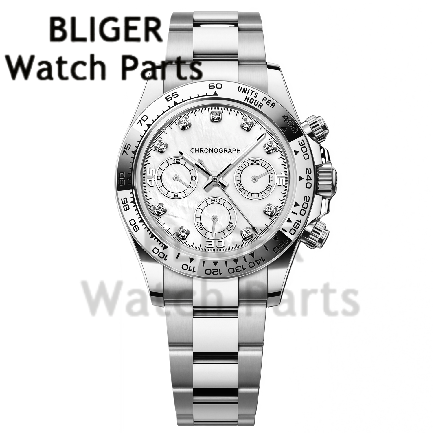 BLIGER 39MM Men's Quartz Chron - Rubber Strap Diver recension och pris