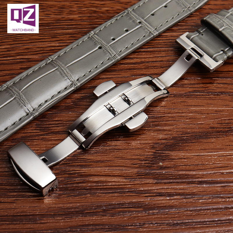 Grey Genuine Leather watchband - Canvas Strap Watch recension och pris