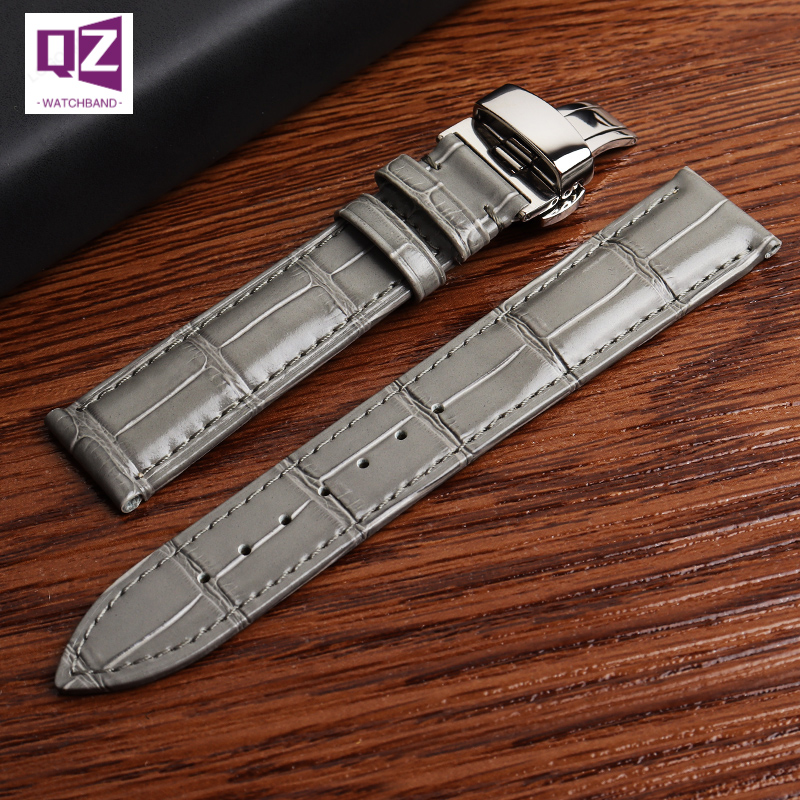 Grey Genuine Leather watchband - Canvas Strap Watch recension och pris