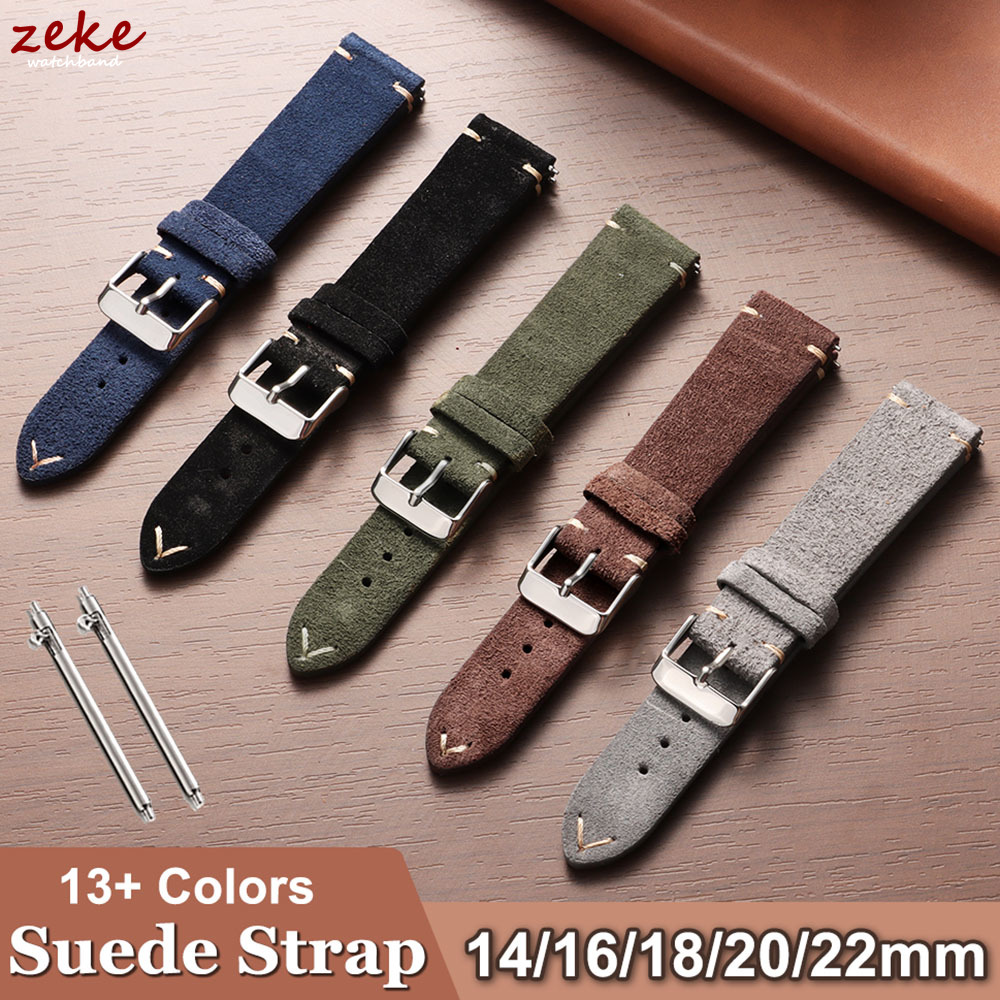 Vintage Soft Suede Leather Str - Suede Strap Watch recension och pris