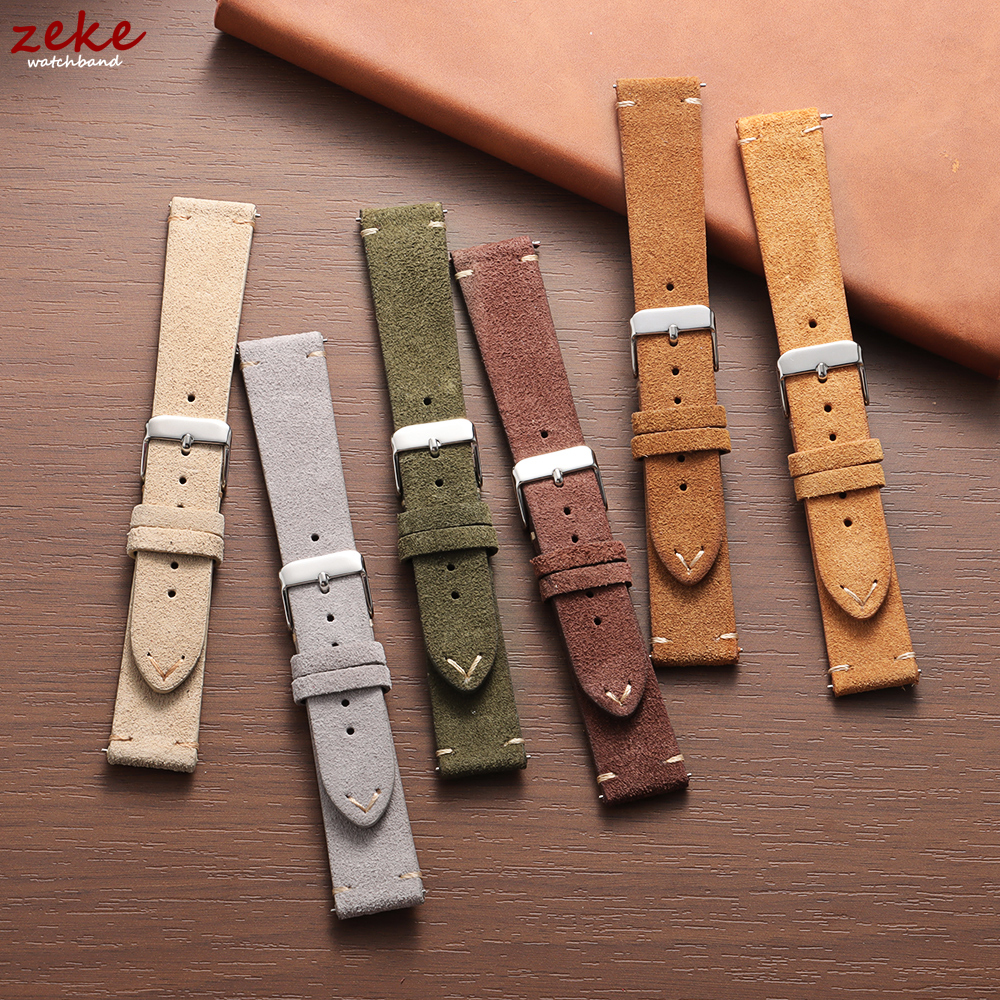 Vintage Soft Suede Leather Str - Suede Strap Watch recension och pris