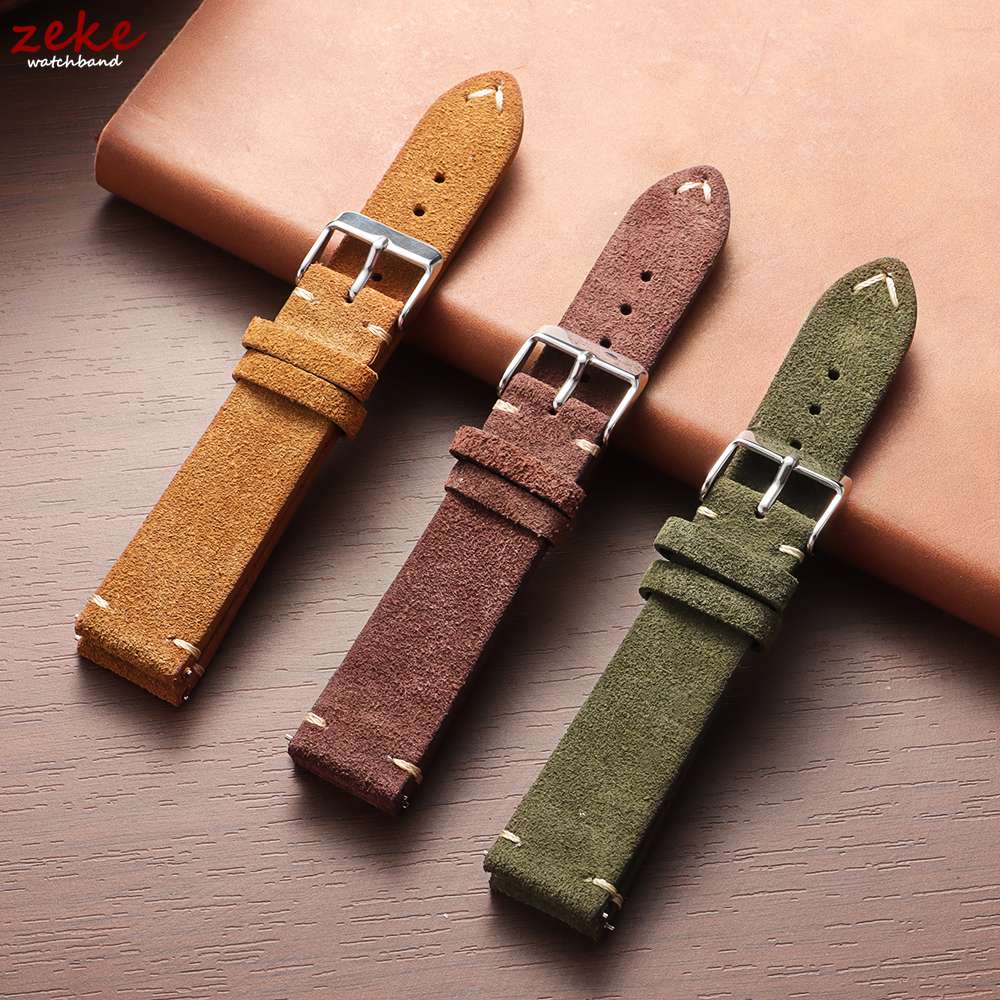 Vintage Soft Suede Leather Str - Suede Strap Watch recension och pris