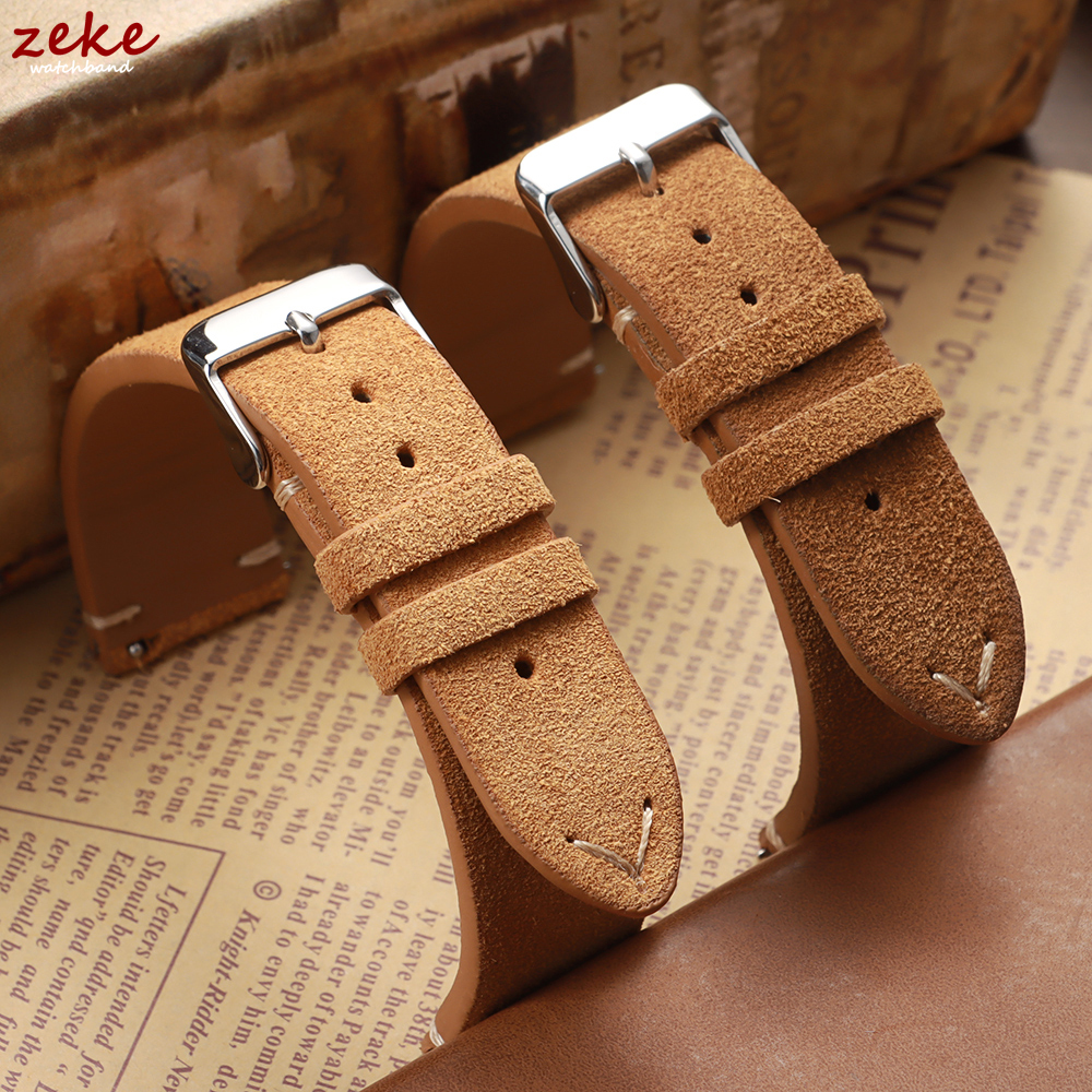 Vintage Soft Suede Leather Str - Suede Strap Watch recension och pris