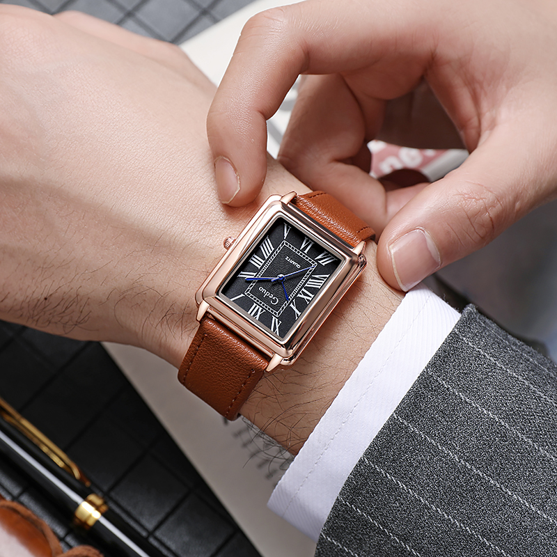 New Fashion Luxury Designer Re - Leather Watch Band Men recension och pris