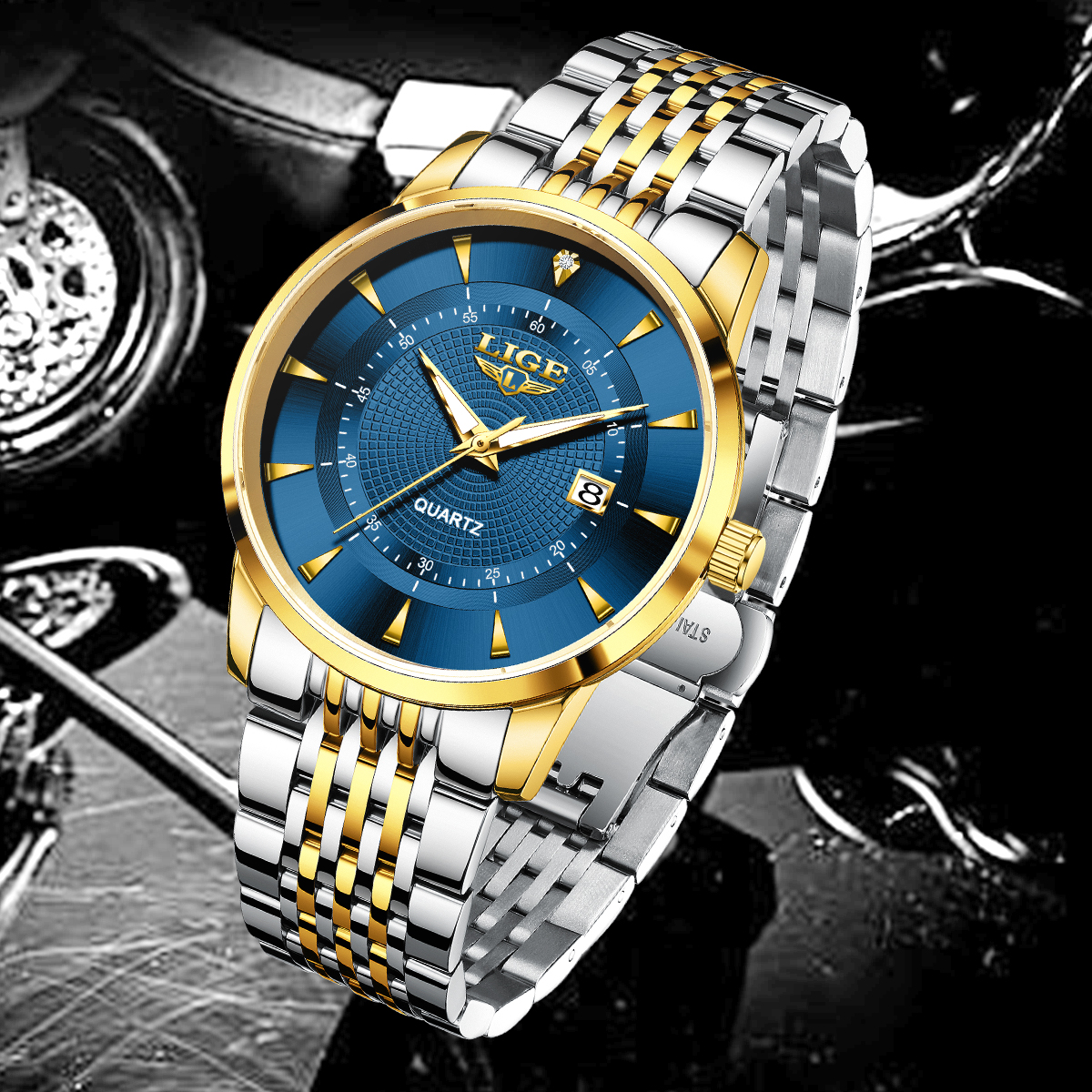 LIGE New 2025 Luxury Man Watch - Stainless Bracelet Diver recension och pris
