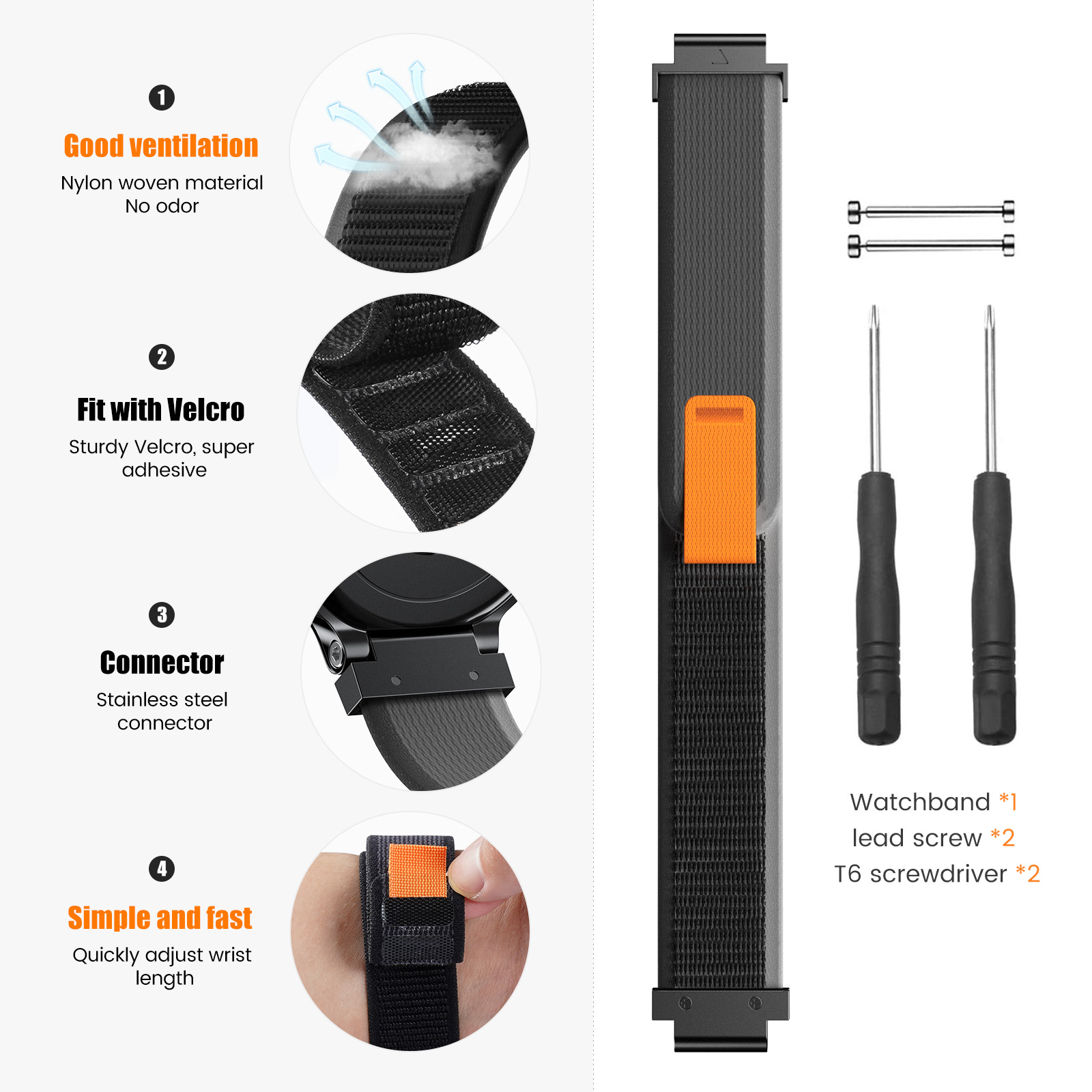 New Sports Nylon Loop Strap Fo - Sport Loop Velcro recension och pris