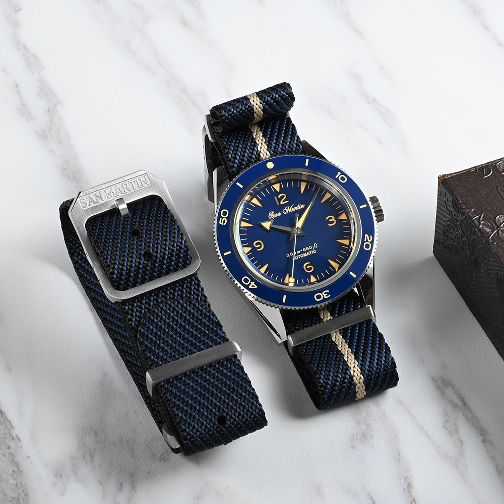 San Martin High Quality 20mm U - Nato Strap Nylon recension och pris