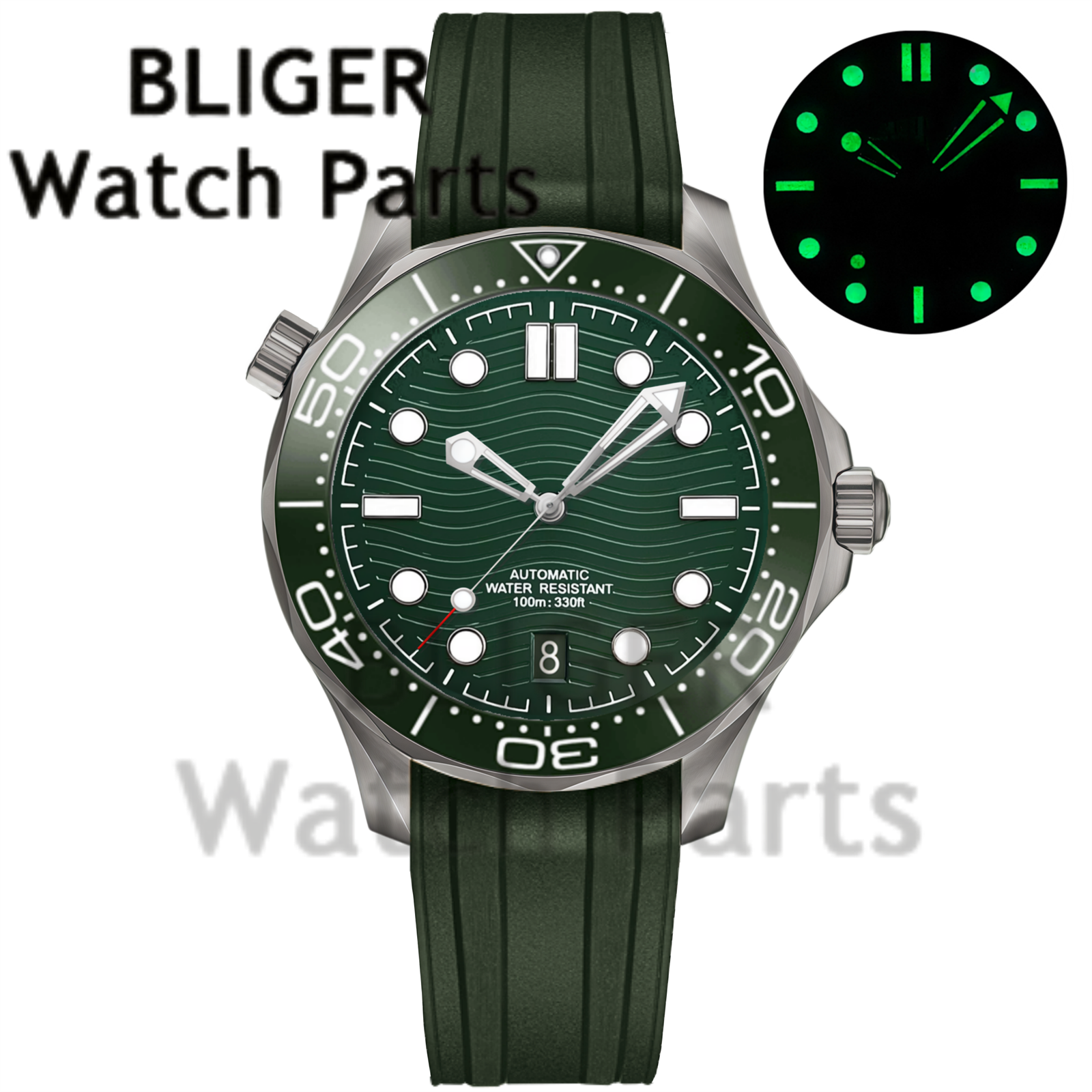 Customizable DIY 41mm Titanium - Stainless Bracelet Diver recension och pris