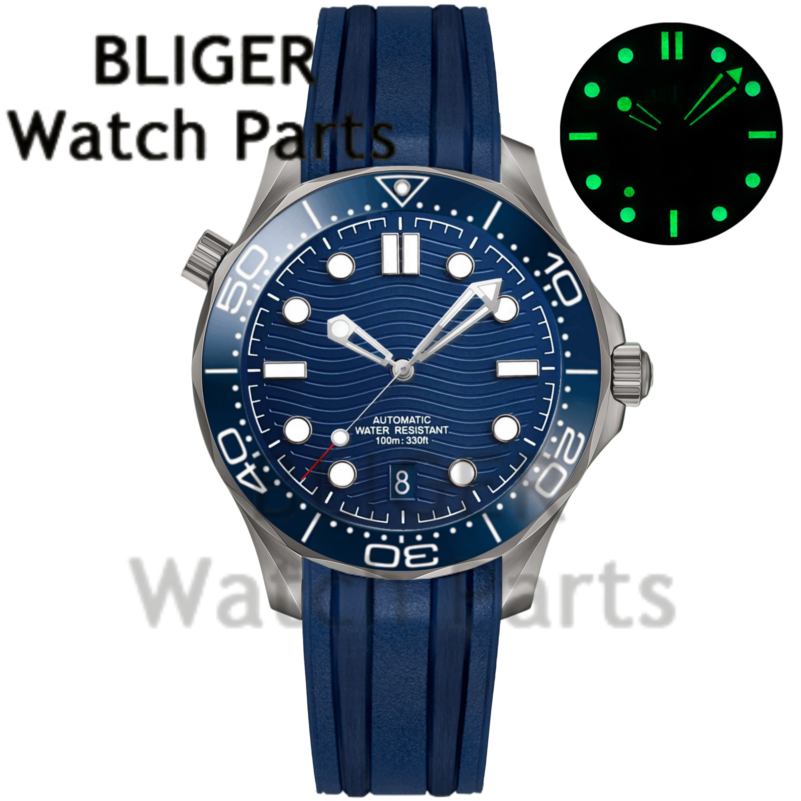Customizable DIY 41mm Titanium - Stainless Bracelet Diver recension och pris