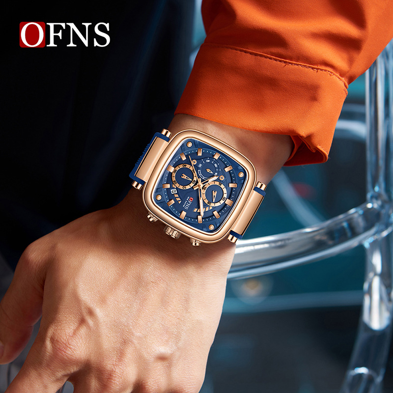 OFNS square waterproof sports  - Rubber Strap Diver recension och pris