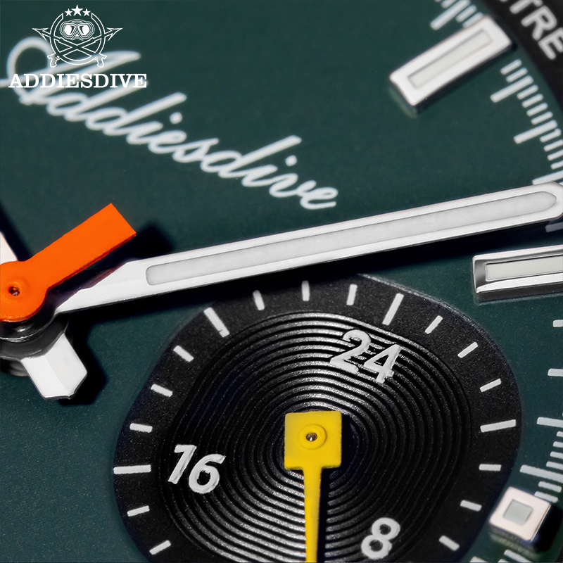 ADDIESDIVE Chronograph VK64 Wa - Rubber Strap Diver recension och pris