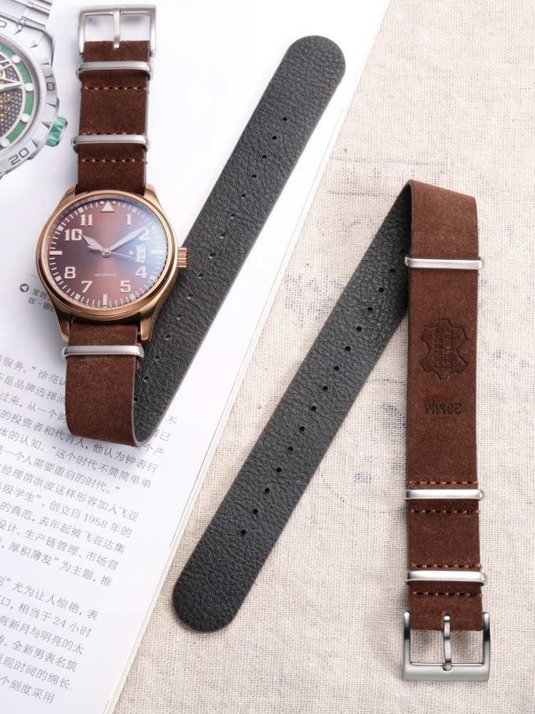 HEMSUT Genuine Leather Watch B - Tropic Strap Vintage recension och pris
