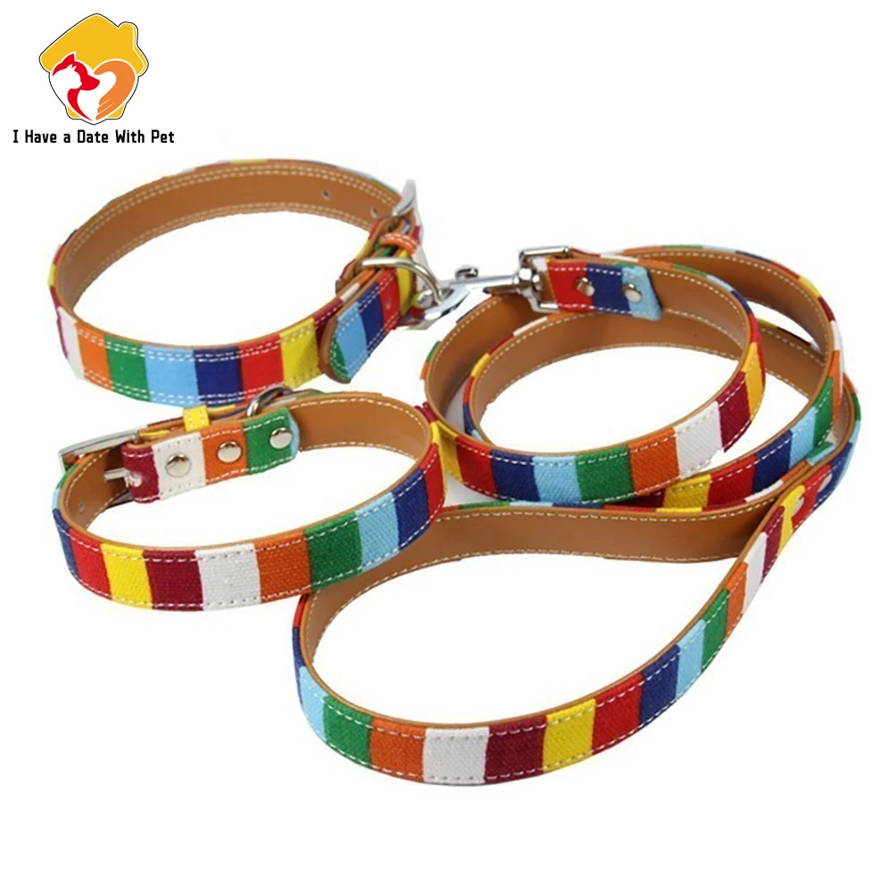 (1 collar+1 leash)  S M L XL X - Leather Strap Quick Release recension och pris