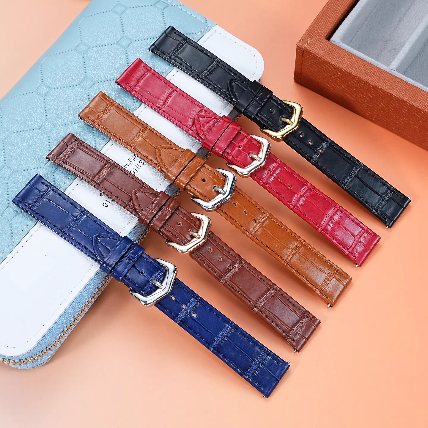 15mm 17mm 18mm 20mm Genuine Le - Leather Strap Quick Release recension och pris