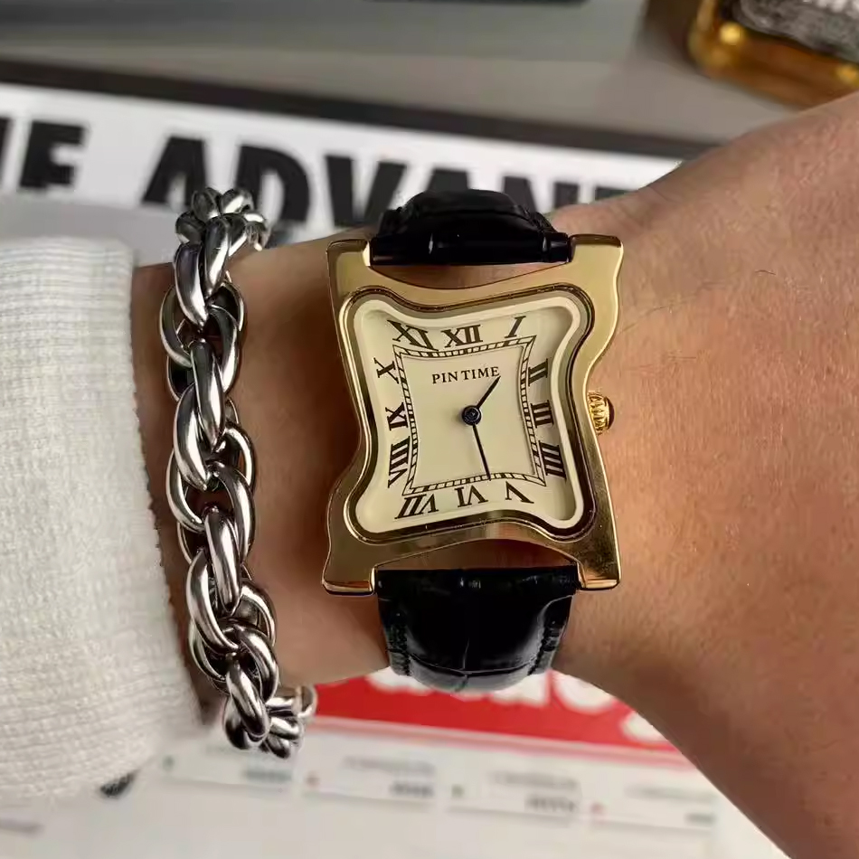 Surrealist Art Melting Clock W - Leather Watch Band Men recension och pris