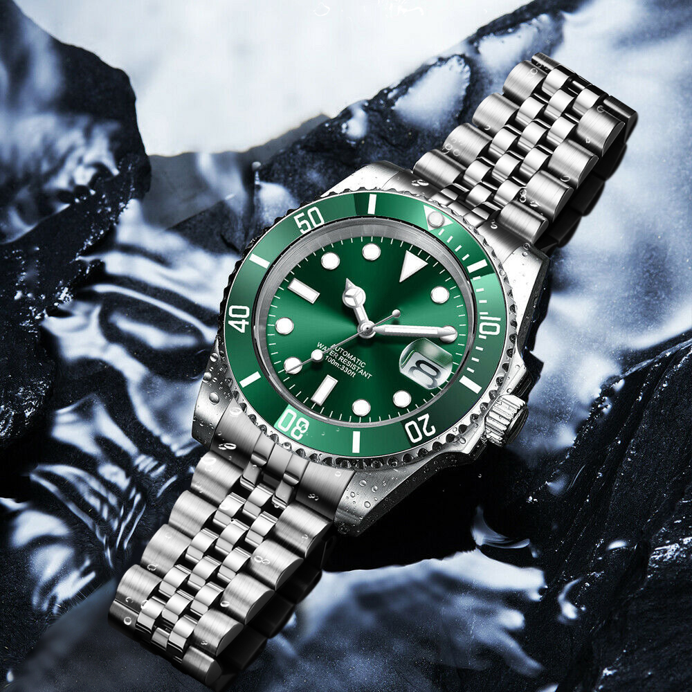 DIY Logo 40MM Dive Watch NH35  - Stainless Bracelet Diver recension och pris