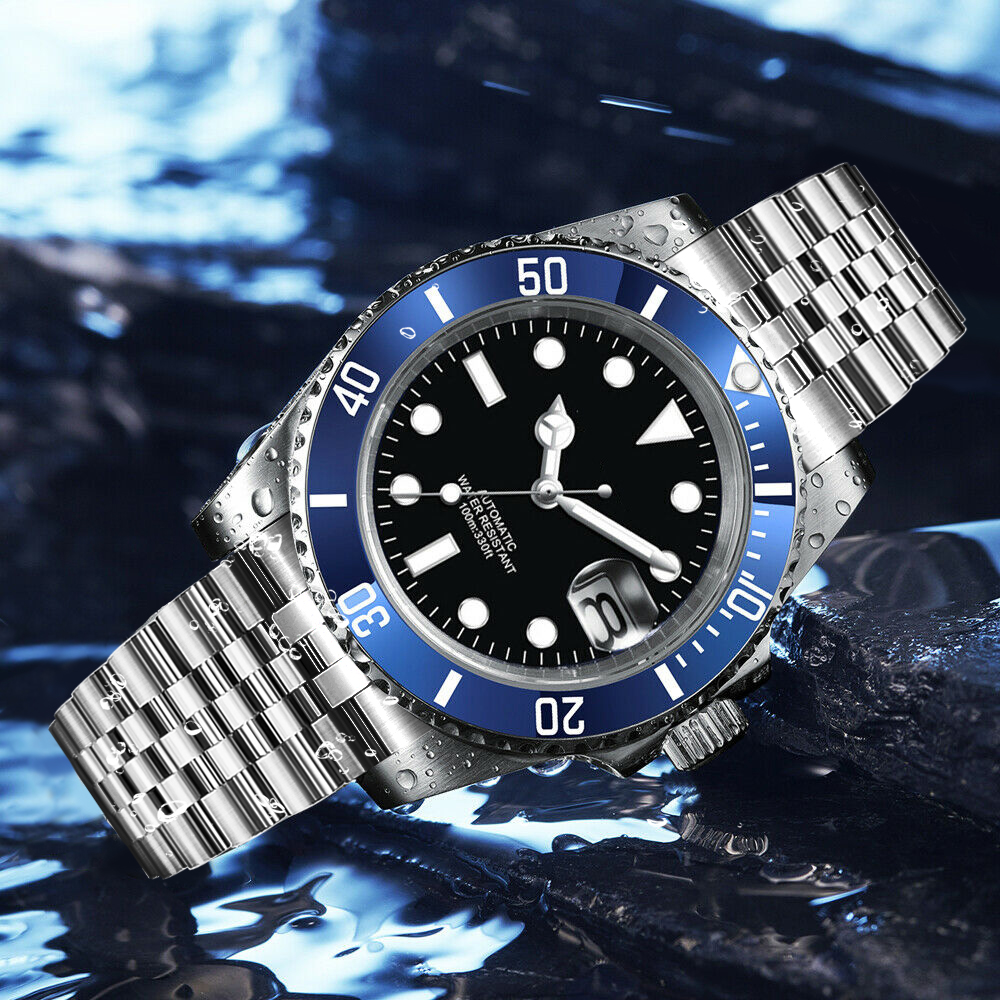 DIY Logo 40MM Dive Watch NH35  - Stainless Bracelet Diver recension och pris