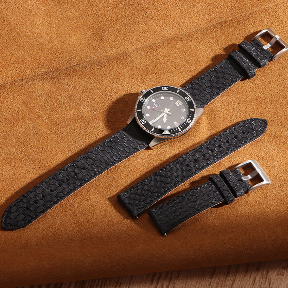 20mm 22mm Smooth Genuine Nylon - Perlon Strap Woven recension och pris