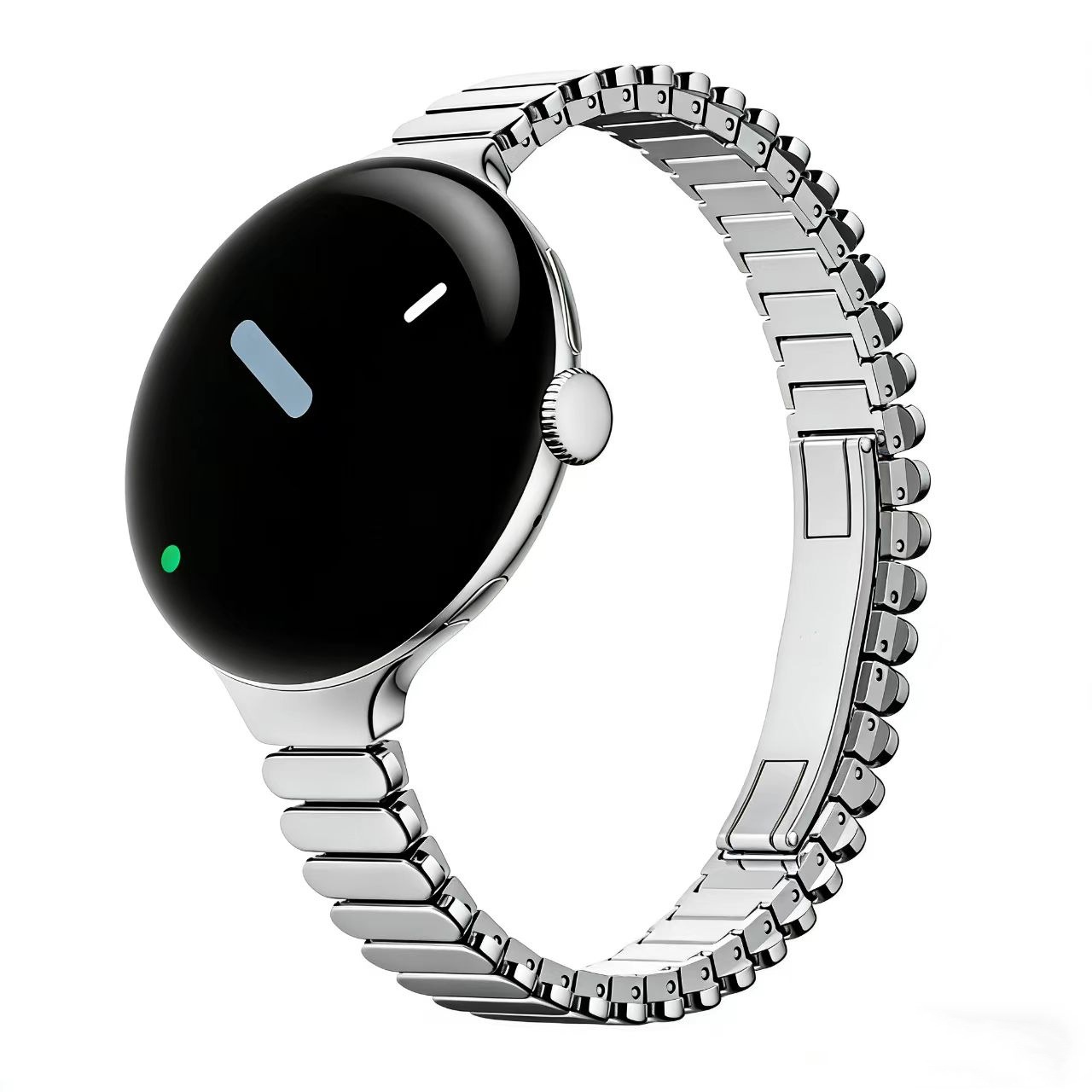 Oval Shape Link Watch Band for - Butterfly Clasp Deployant recension och pris