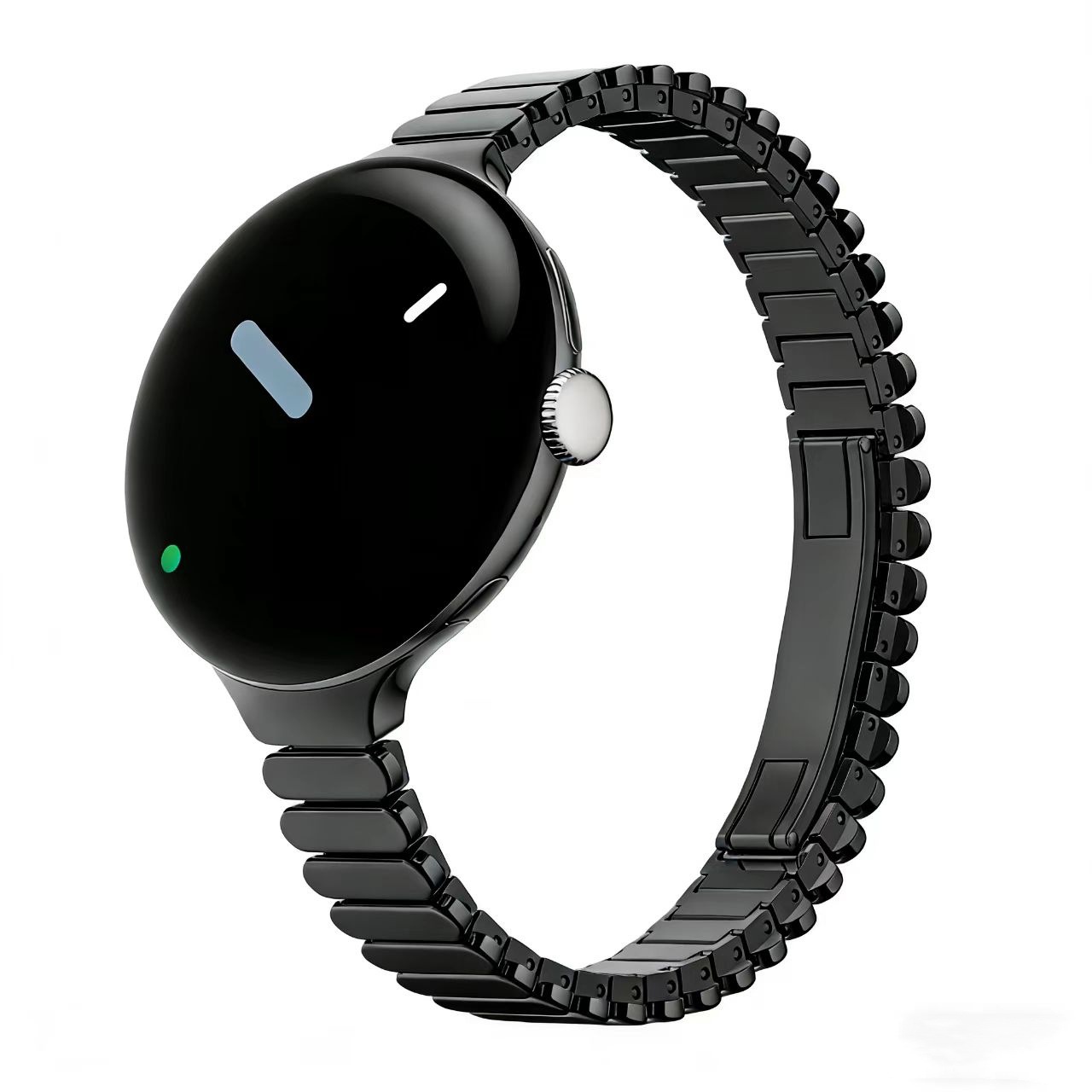 Oval Shape Link Watch Band for - Butterfly Clasp Deployant recension och pris