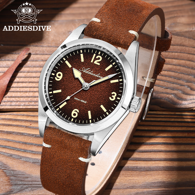 ADDIESDIVE Japan 2035 Super Lu - Suede Strap Watch recension och pris