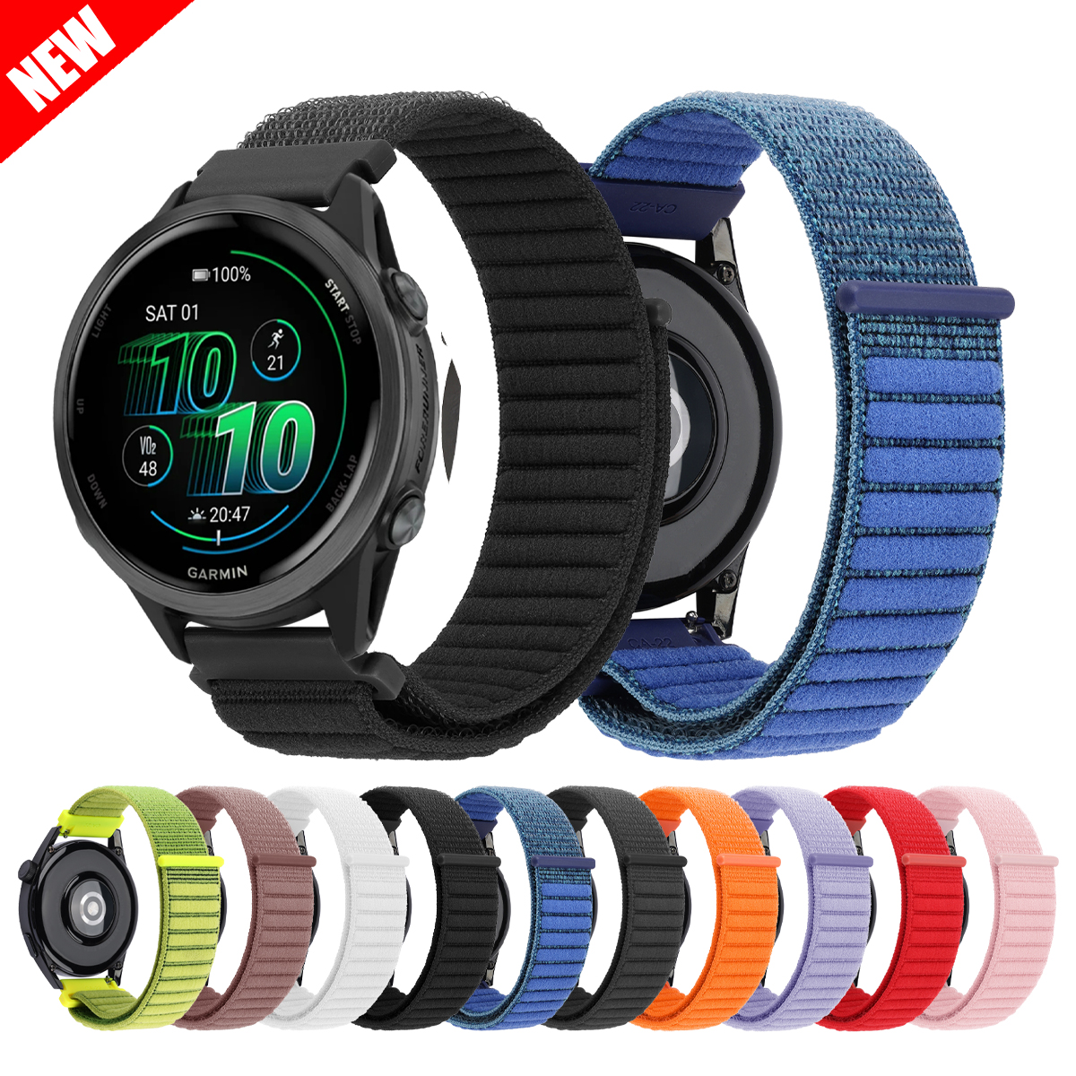 Nylon loop Band For Garmin Viv - Sport Loop Velcro recension och pris