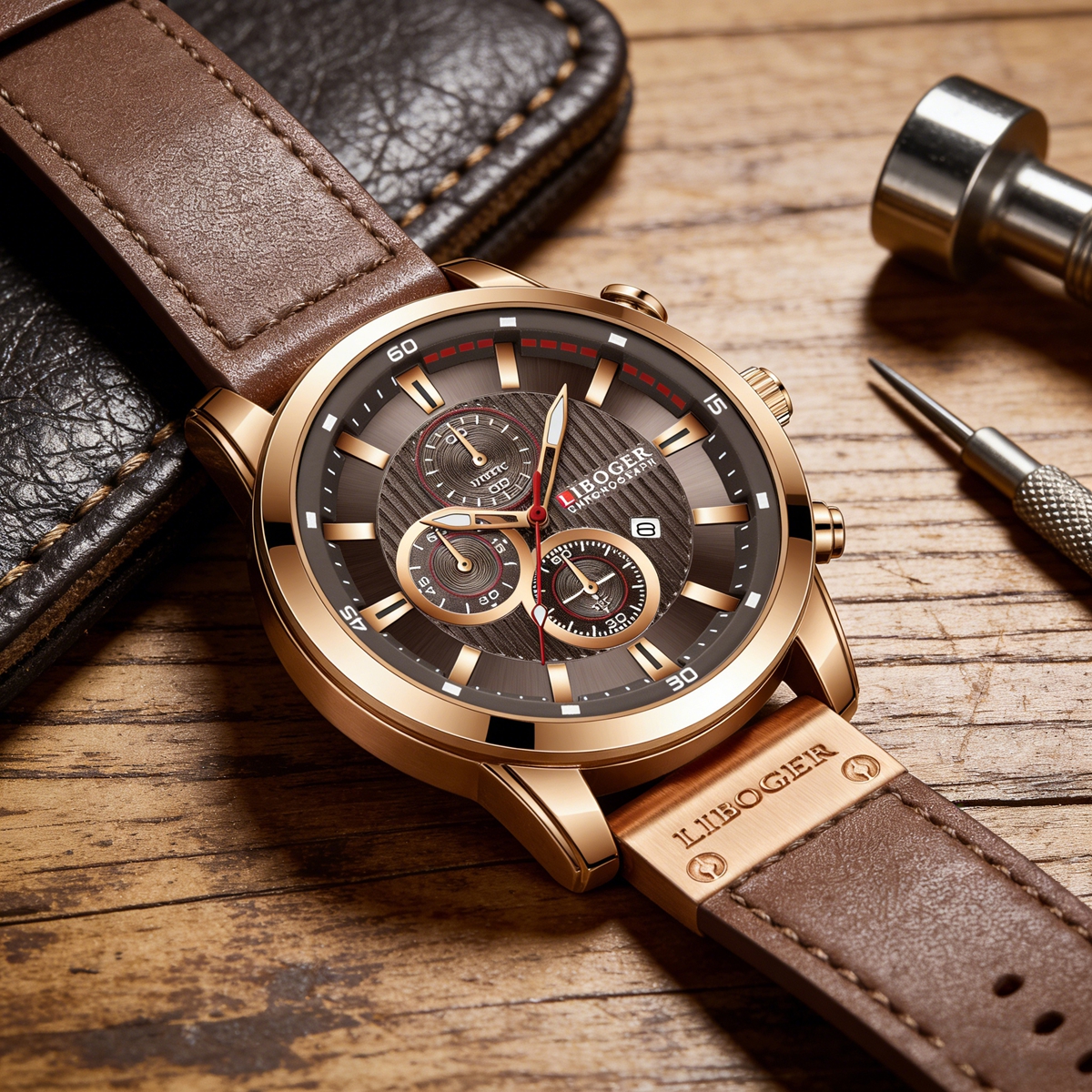 Business Men Quartz Watch High - Leather Watch Band Men recension och pris