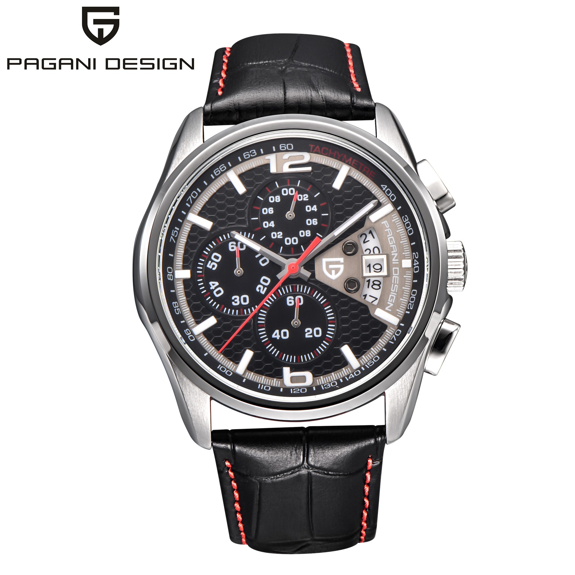 Pagani PD3306 Mens Quartz Watc - Leather Watch Band Men recension och pris