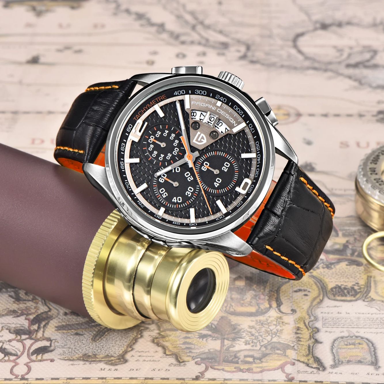 Pagani PD3306 Mens Quartz Watc - Leather Watch Band Men recension och pris